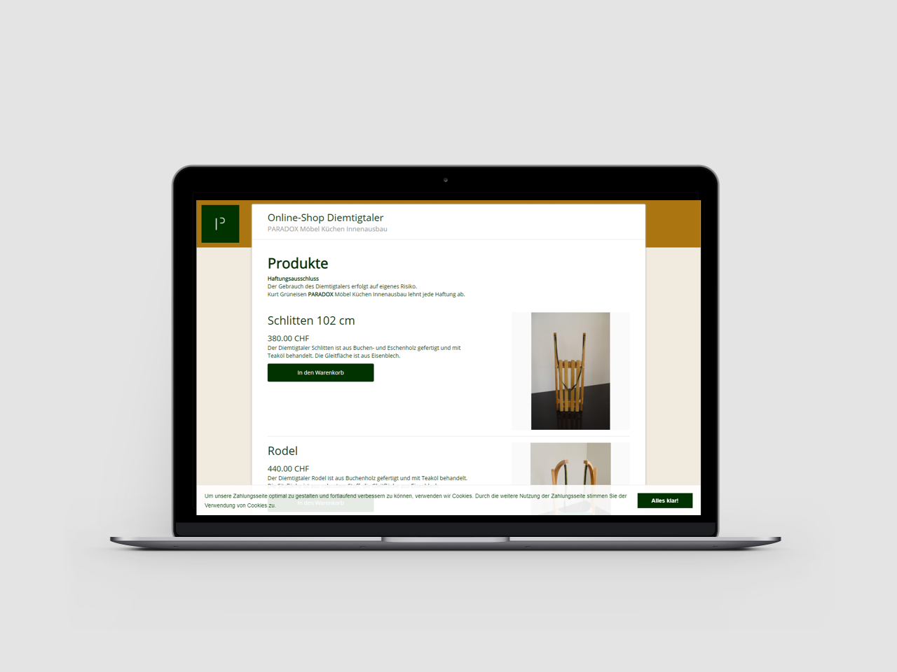 Diemtigtaler Schlitten Shop